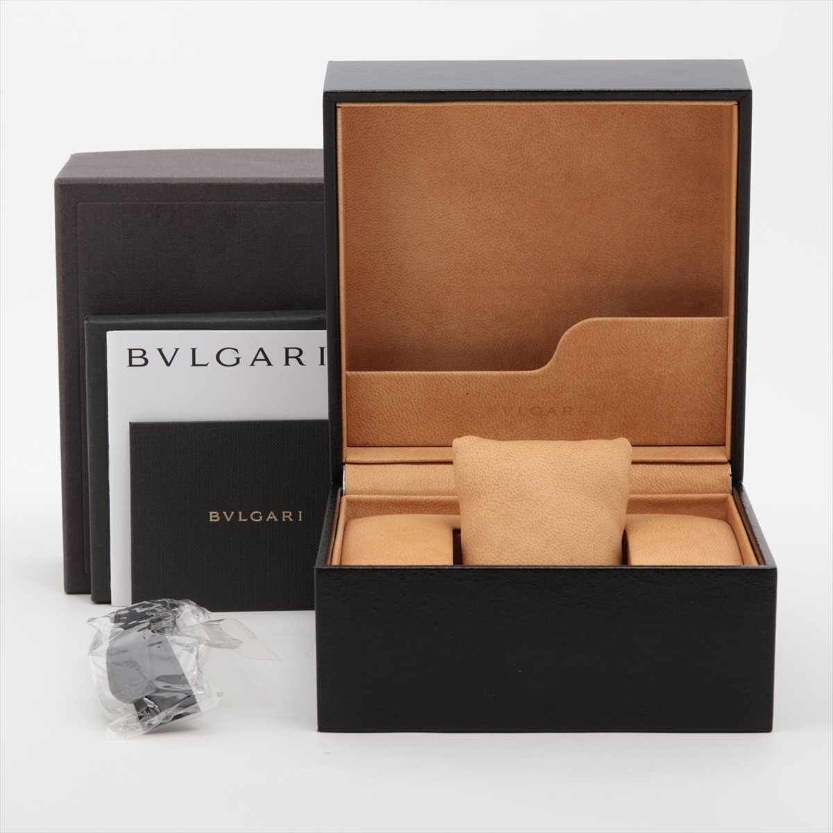 ■ 1円 ～ 限定 中古品 ■ BVLGARI ブルガリ ■ ブルガリブルガリ ジュネーブサロン 25周年 記念 BB33SL ■箱保 自動巻き ボーイズ グレー_画像9