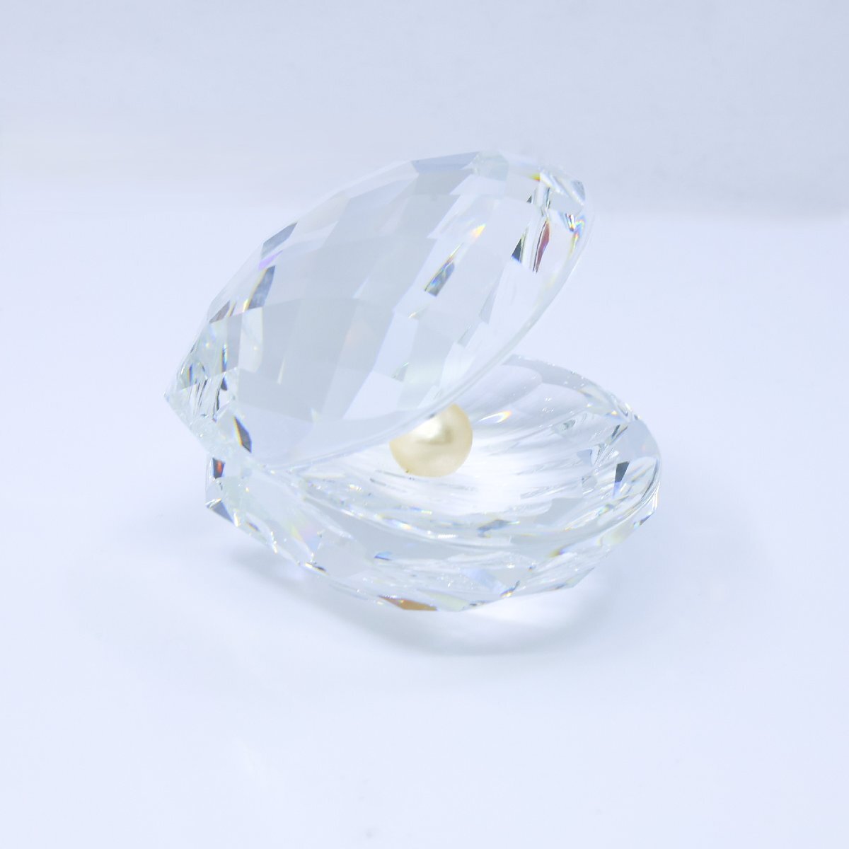 ■ 1円 ~ 正規 美品 ■ スワロフスキー Swarovski ■ 貝と真珠 ラージ 14389 ■ シェル パール クリスタル 置物 フィギュア プレゼント_画像6