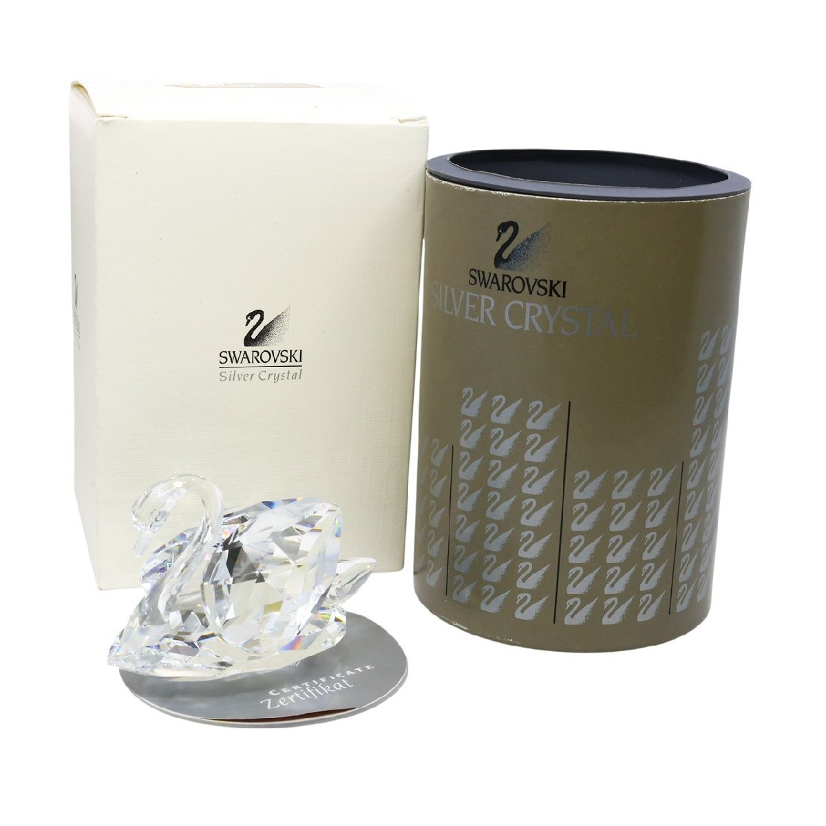 ■ 1円 ～ 正規 中古 美品 参定9.9万■ スワロフスキー Swarovski ■ スワンL 010005 ■ 白鳥 クリスタル フィギュア ギフト プレゼント_画像1