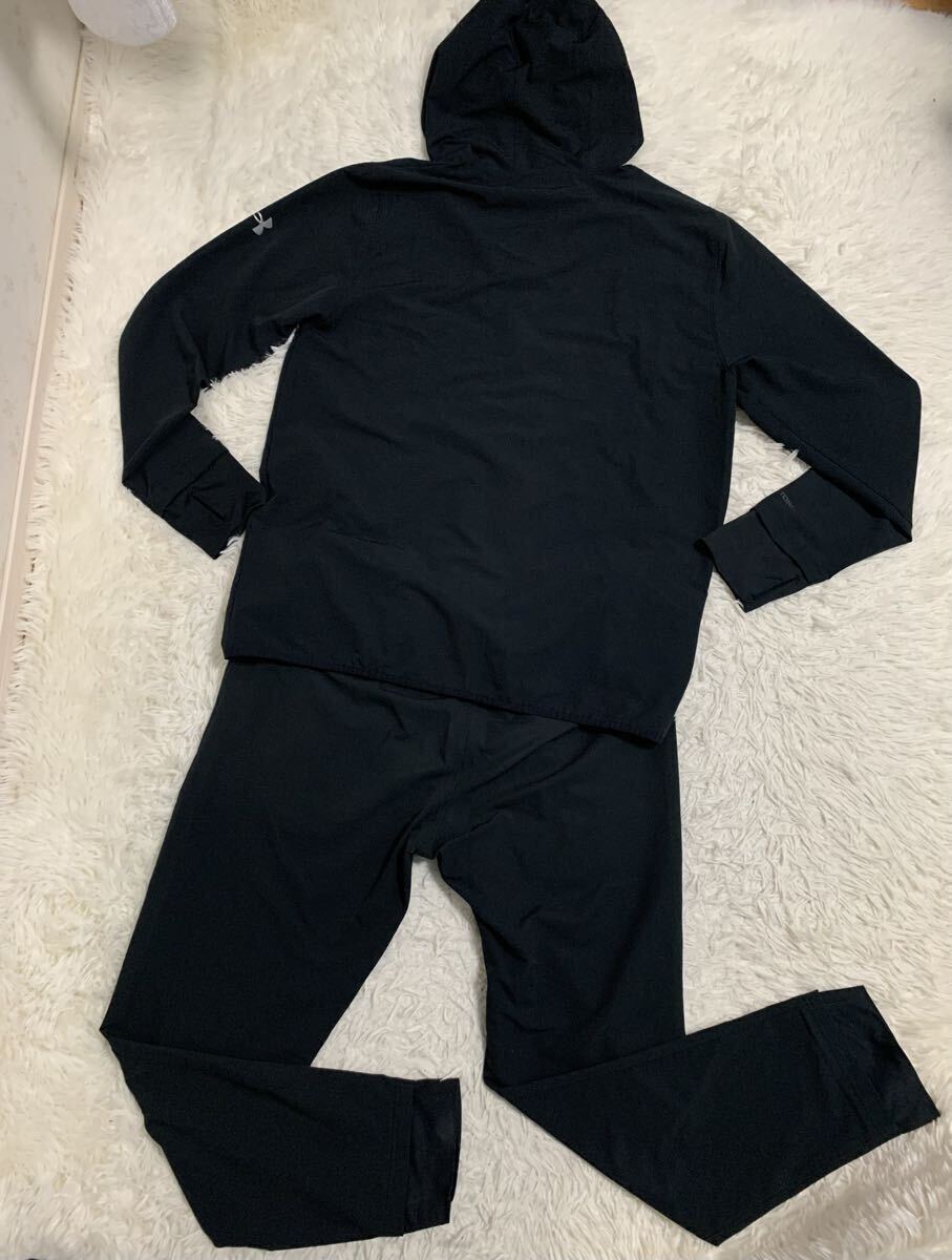 UNDER ARMOUR STORM アンダーアーマー ストーム セットアップ ジャージ ストレッチ 黒 上下 XXL_画像2