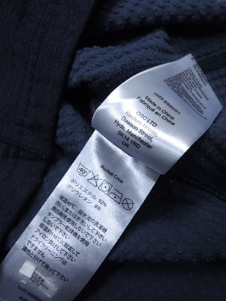 MOUNTAIN EQUIPMENT ROCKALL CREW◆メンズMサイズ/長袖シャツ/ベースレイヤー/薄手フリース/グレーネイビー/紺/マウンテンイクイップメント_画像5