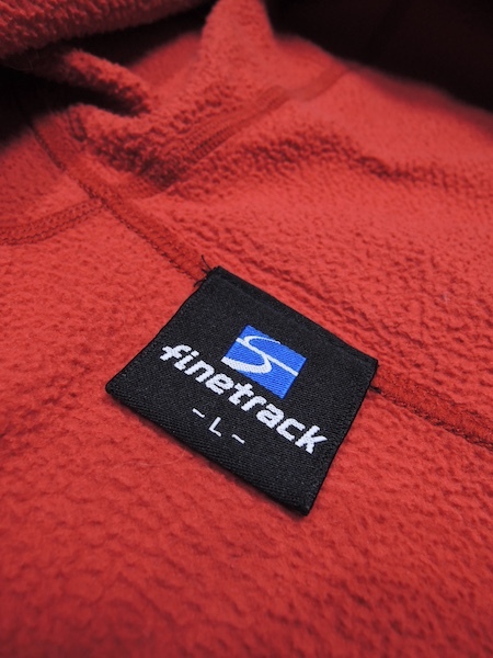 ファイントラック ドラウトレイフーディ プルオーバー◆メンズLサイズ/ミドルレイヤー/ソフトシェル/フリース/アウトドア/ミッド/えんじ赤_画像4