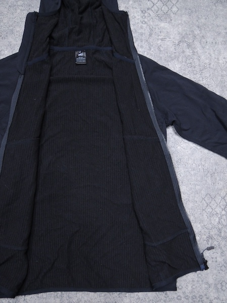 ミレー ドライグリッドフーディ◆メンズXLサイズ/黒/ブラック/薄手フリース/パーカー/アウトドア/_画像4