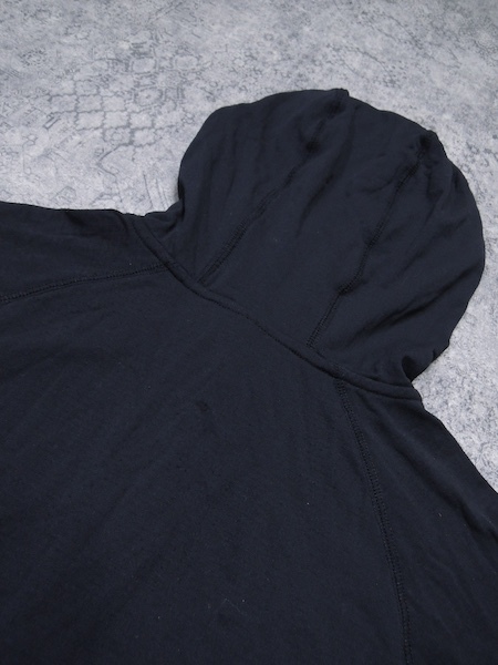 ミレー ドライグリッドフーディ◆メンズXLサイズ/黒/ブラック/薄手フリース/パーカー/アウトドア/_画像9