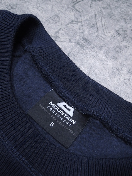 MOUNTAIN EQUIPMENT Knit Fleece Sweater◆メンズSサイズ(実寸M程度)/紺/ネイビー/プルオーバーニットフリース/マウンテンイクイップメント_画像4
