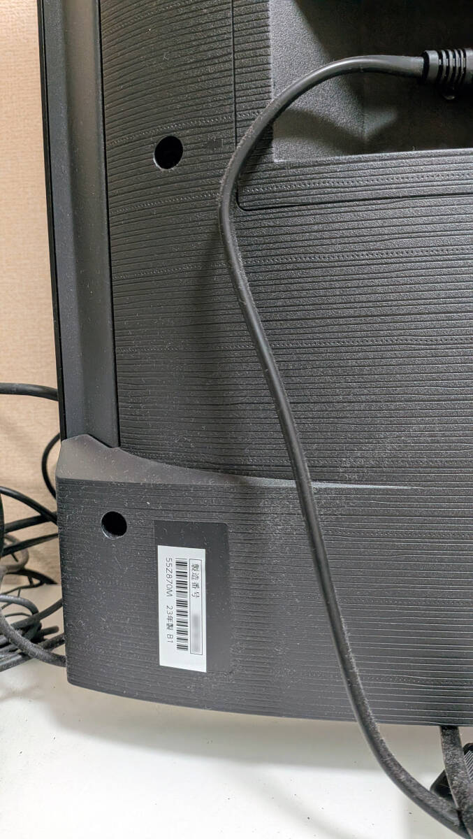 ★REGZA(レグザ) 55Z870M 55インチ 4K液晶テレビ リモコンあり 2024年2月購入 【現地引取】【らくらく家財宅急便】限定★_画像5