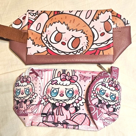 ラブブ LABUBU 大容量 ペンケース+ポーチ_画像1