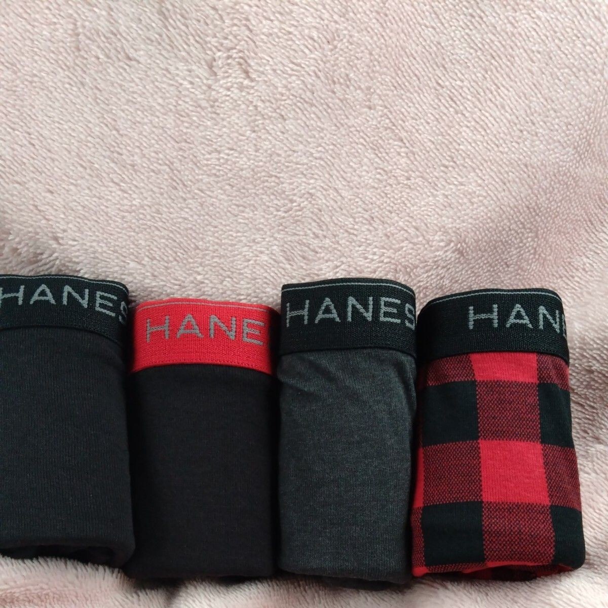 ②Hanes　ヘインズ　メンズ　紳士　 ボクサーパンツ　ボクサーブリーフ　４枚　Ｌサイズ　前開き　サイズＬ　_画像2