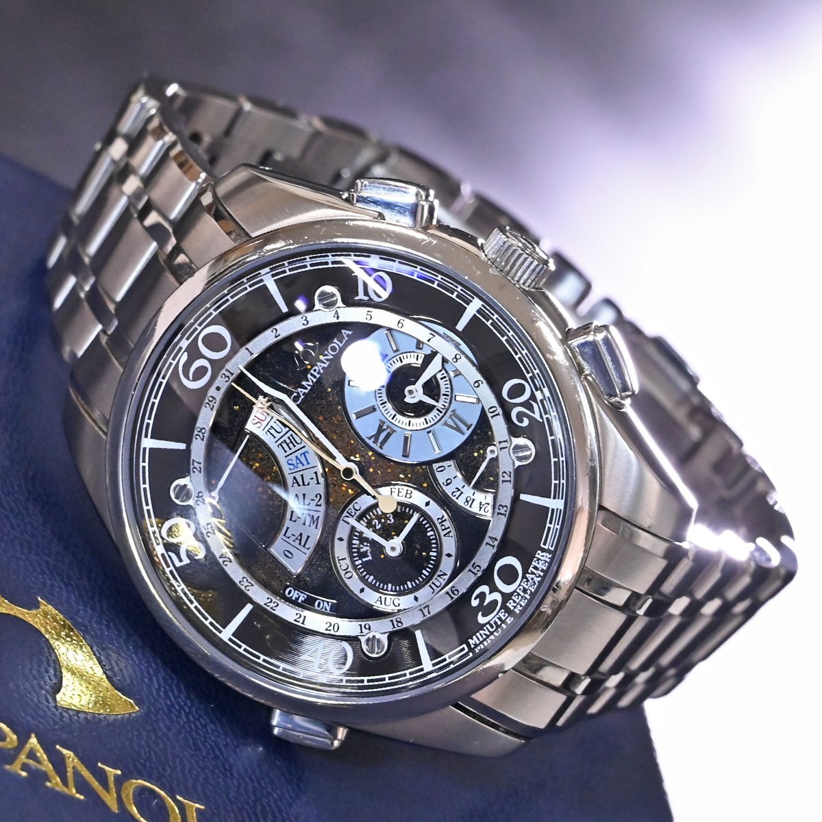 本物 シチズン 完売 カンパノラ 星宿 メンズウォッチ 男性用腕時計 純正ブレスレット 保存箱 保証書付 CITIZEN CAMPANOLA_画像2