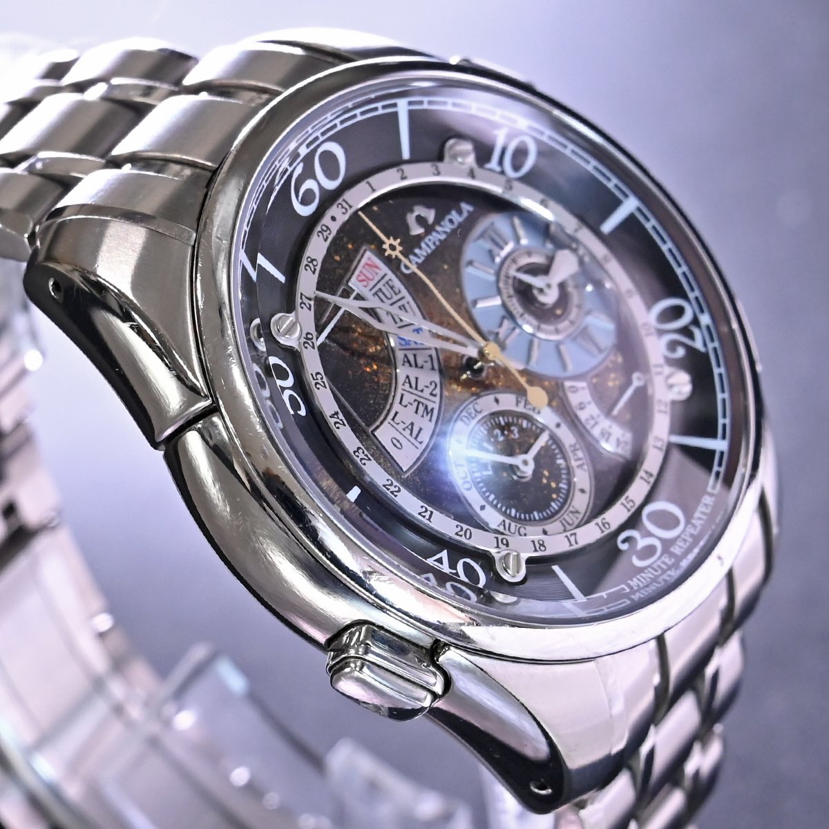 本物 シチズン 完売 カンパノラ 星宿 メンズウォッチ 男性用腕時計 純正ブレスレット 保存箱 保証書付 CITIZEN CAMPANOLA_画像5