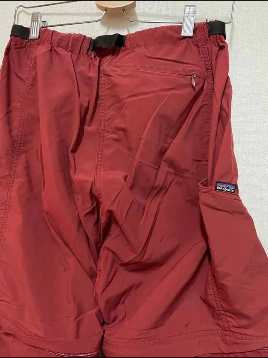 Patagonia Gi III zip off Pants S размер climbing брюки легкий брюки короткий хлеб шорты темно-красный цвет красный треккинг 