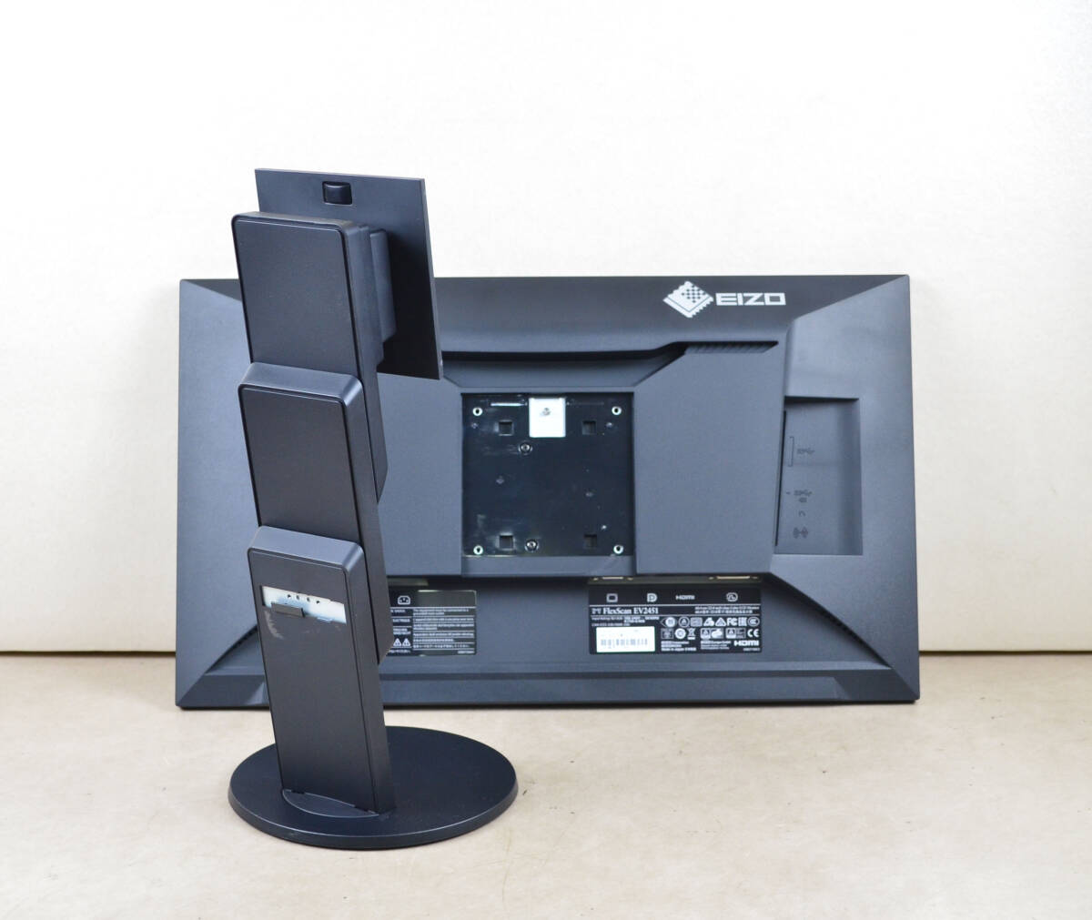 6886　超狭額ベゼル　EIZO　EV2451　23.8型ワイド　フルHD　使用時間3801h　HDMI　IPSパネル　スピーカー内蔵　LED　ディスプレイ_画像6