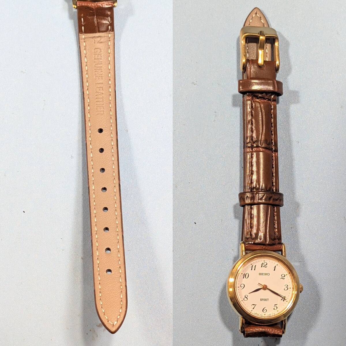 セイコー SPIRIT レディース 電池ベルト交換済み稼働品 F-19_画像9