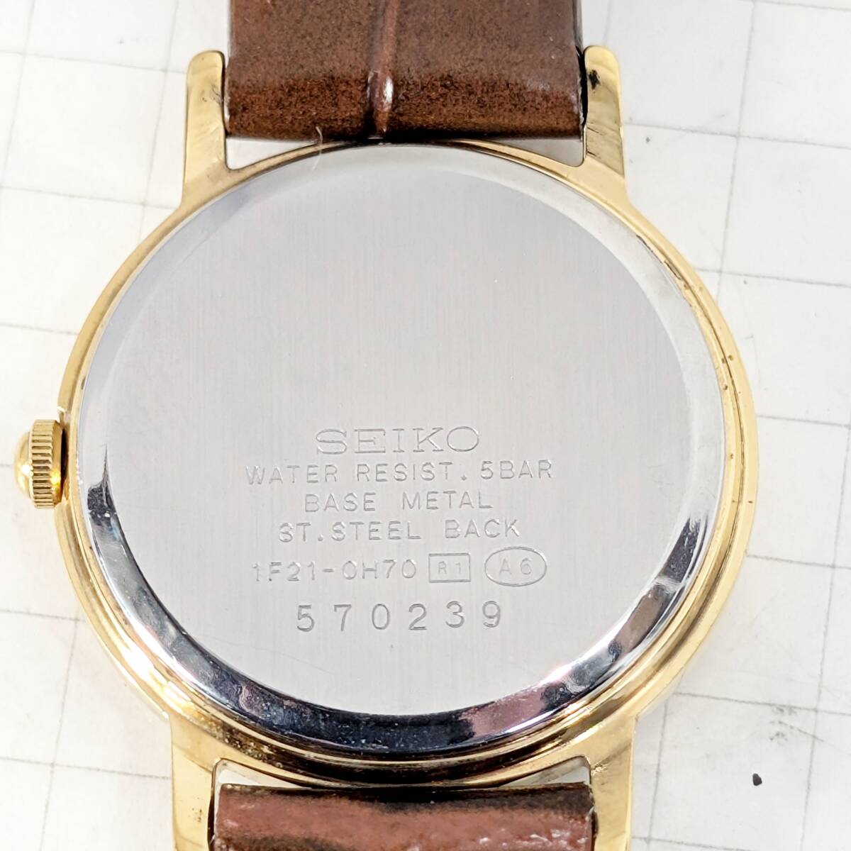 セイコー SPIRIT レディース 電池ベルト交換済み稼働品 F-19_画像10