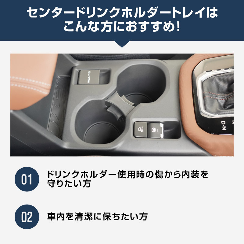 スバル 新型フォレスター SL系 センタードリンクホルダートレイ 1P ブラック 内装 カスタム カーインテリア_画像4