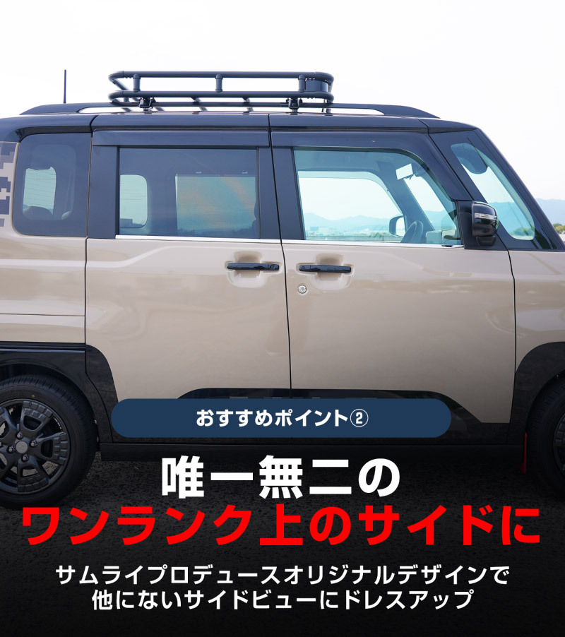 新型デリカミニ ekスペース ルークス ウィンドウトリム ガーニッシュ 鏡面 2025年フルモデルチェンジ後対応 予約/1月20日頃入荷予定_画像7