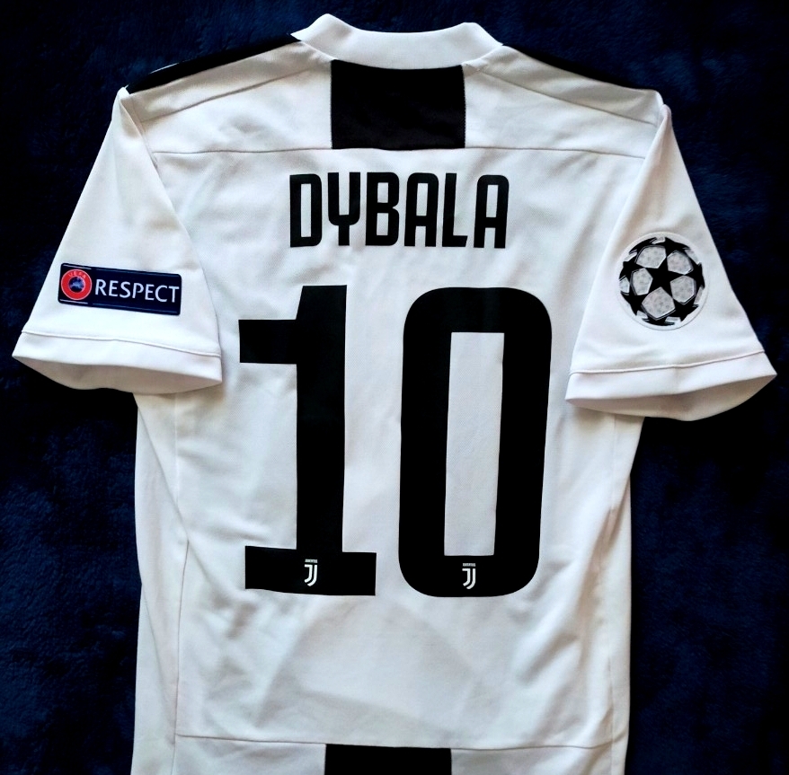 【激レア】ユベントス ディバラ 18/19 CL仕様ユニフォーム Sサイズ_画像1