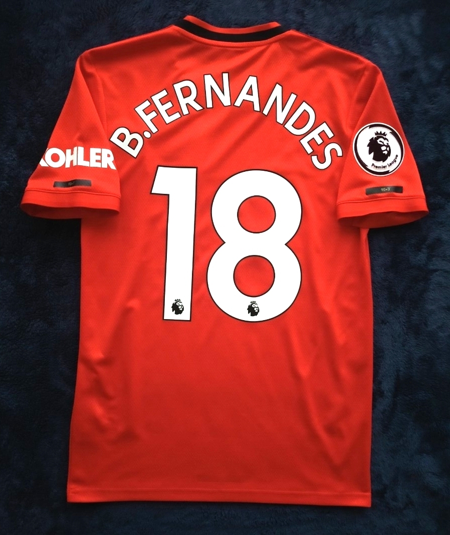 【おまけ付き】マンU ブルーノフェルナンデス 19/20 ユニフォーム Sサイズ_画像5
