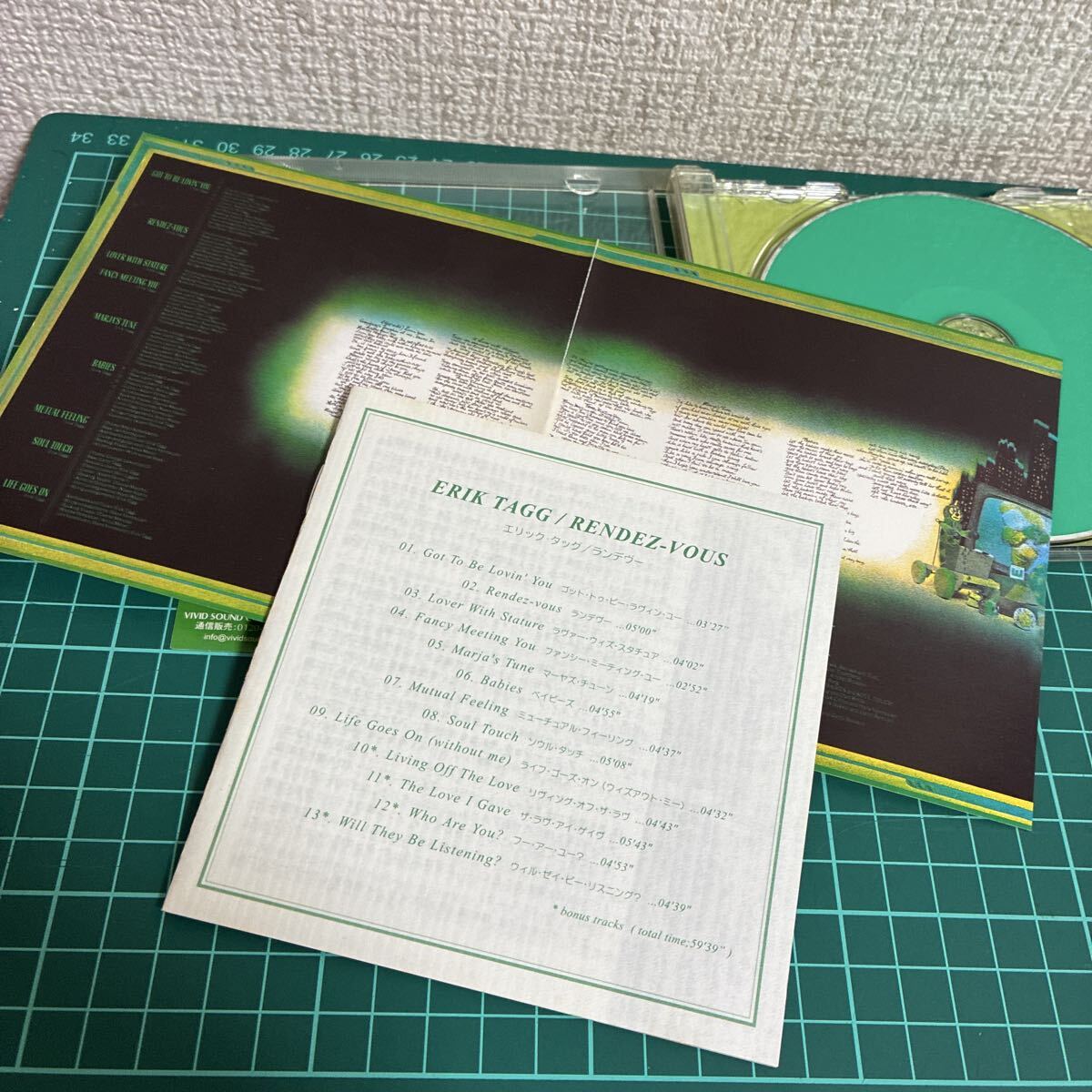 帯付/CD/エリック・タッグ/erik tagg/ランデヴー/VSCD/_画像7