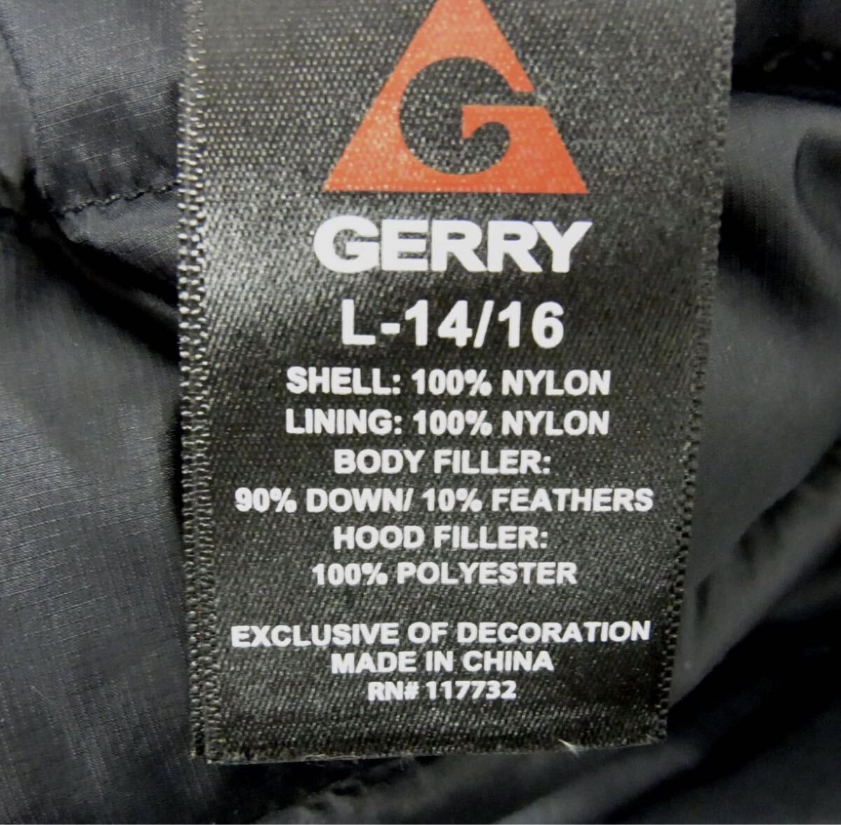 GERRY ジェリー 650FP 軽量 ダウンジャケット レディースS相当●650 フィルパワー フード付き_画像5