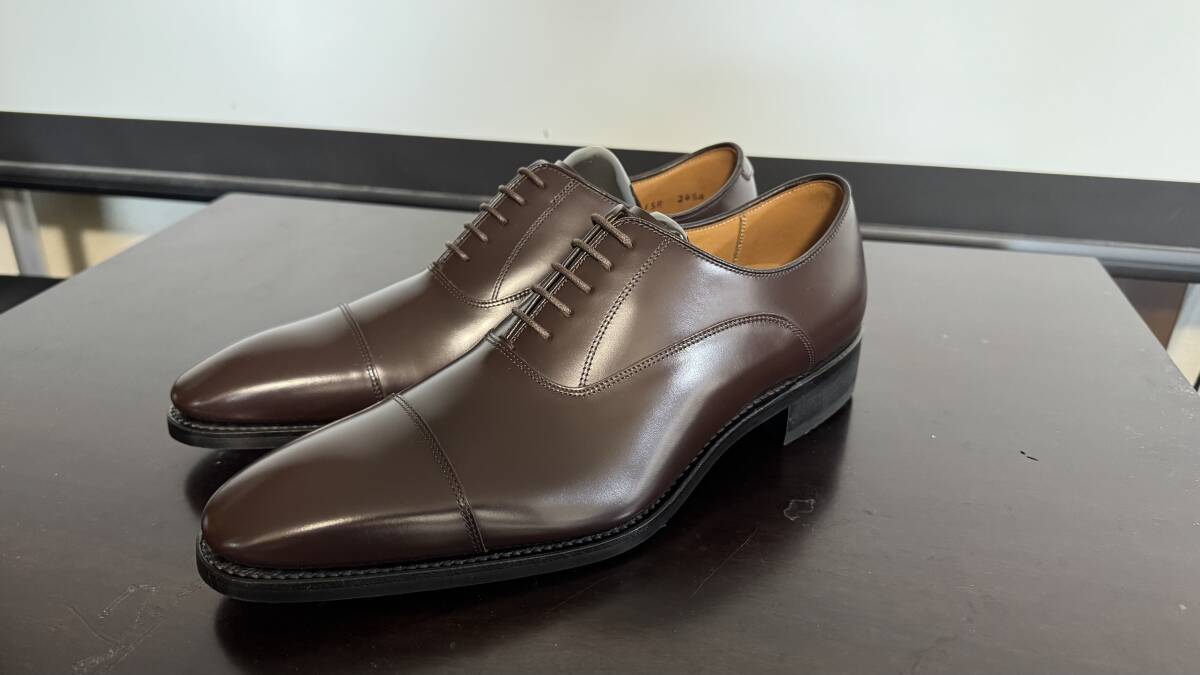 新品未使用 人気商品 販売終了商品 REGAL 315R BE 315R-BE ダークブラウン リーガル 24.5cm ストレートチップ 革靴 フォーマル 天然皮革_画像1