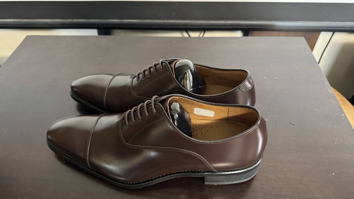 新品未使用 人気商品 販売終了商品 REGAL 315R BE 315R-BE ダークブラウン リーガル 24.5cm ストレートチップ 革靴 フォーマル 天然皮革_画像4