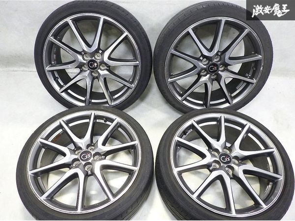 山有！即発送●トヨタ純正 ZVW30 プリウス G's ホイール 18インチ 7.5J +50 PCD100 5H5穴 タイヤホイール4本 215/40R18_画像2