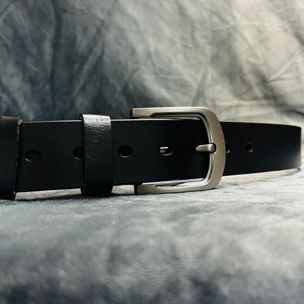 【浅草革具】 イタリアンレザー 牛革 フリーサイズ カジュアル メンズ ベルト 新品 未使用 男性 紳士 1円 一円 本革 レザー　黒　ブラック_画像5