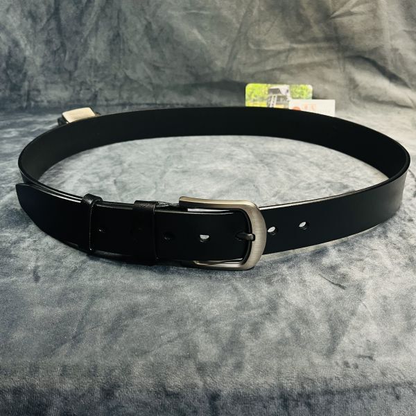 【浅草革具】 イタリアンレザー 牛革 フリーサイズ カジュアル メンズ ベルト 新品 未使用 男性 紳士 1円 一円 本革 レザー　黒　ブラック_画像6