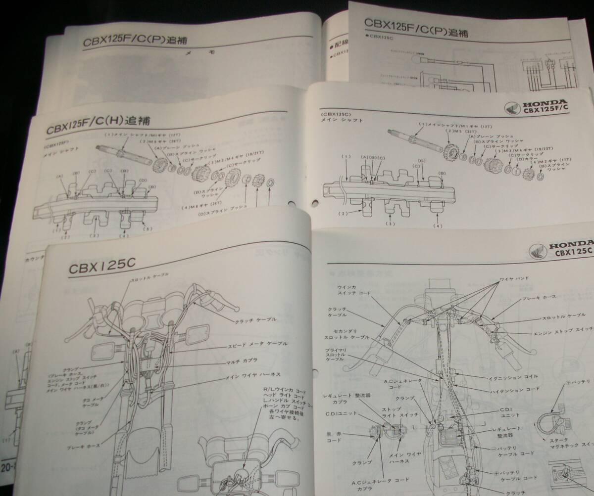 CBX125F CBX125C руководство по обслуживанию дополнение версия есть сервисная книжка подлинная вещь D565 редкий 