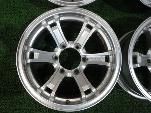 Weds KEELER 社外アルミホイール 16×8J 139.7-6H +2 ハブ径110【4本/16インチ【4本/16インチ/ウェッズ キーラー】手渡し可_画像4