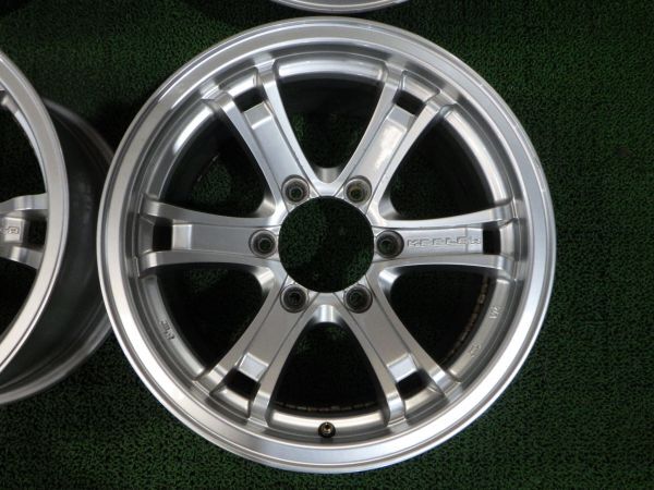 Weds KEELER 社外アルミホイール 16×8J 139.7-6H +2 ハブ径110【4本/16インチ【4本/16インチ/ウェッズ キーラー】手渡し可_画像5