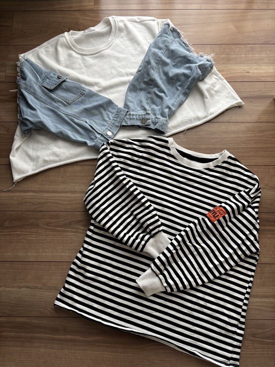 女の子　福袋　 トップス アウター　ズボンなど9点　ラブトキ　WEGO SHEIN ZARAなど　150-160 Sサイズ_画像3