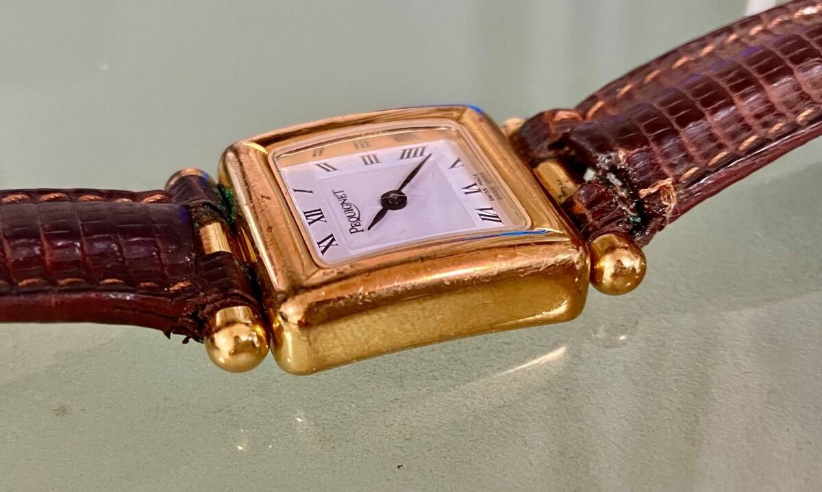 * работа товар *Pequignet Pequignet *QZ* белый циферблат * женские наручные часы * Швейцария производства * Vintage *