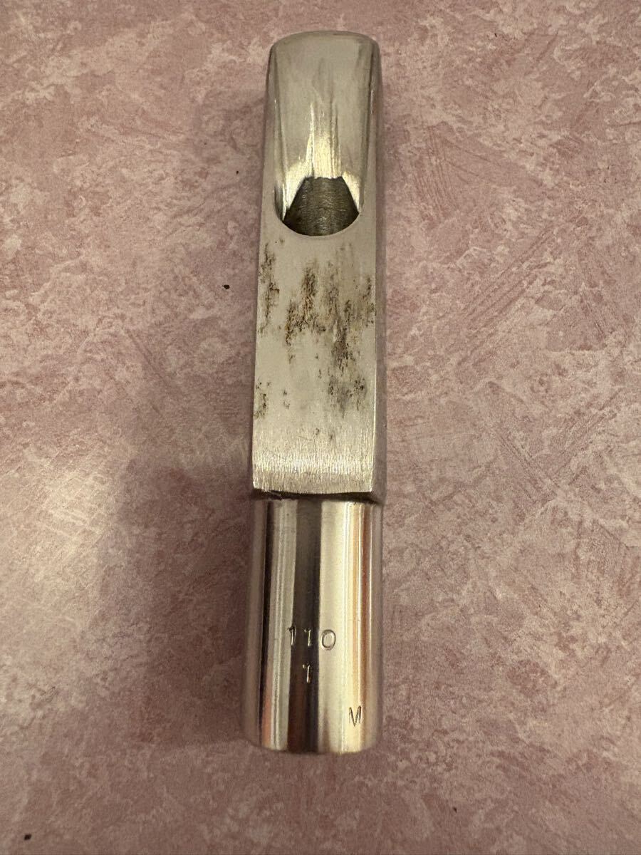 Berg Larsen テナーサックス メタルマウスピース 110 1& リガチャー& メタルキャップ ベルグラーセン_画像3