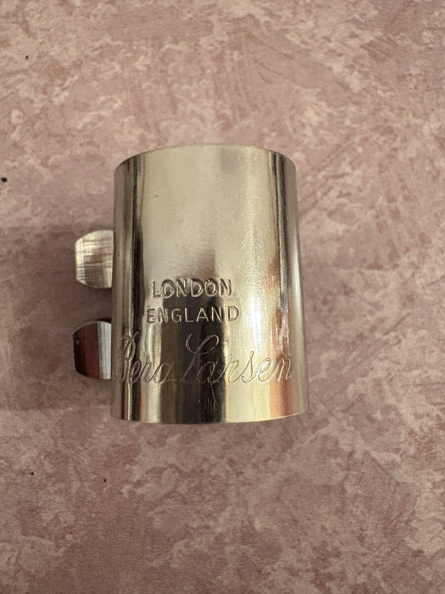 Berg Larsen テナーサックス メタルマウスピース 110 1& リガチャー& メタルキャップ ベルグラーセン_画像7