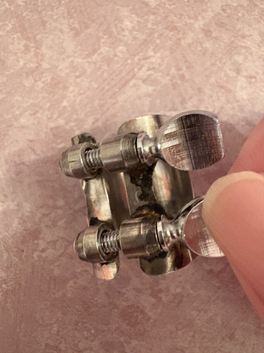 Berg Larsen テナーサックス メタルマウスピース 110 1& リガチャー& メタルキャップ ベルグラーセン_画像8