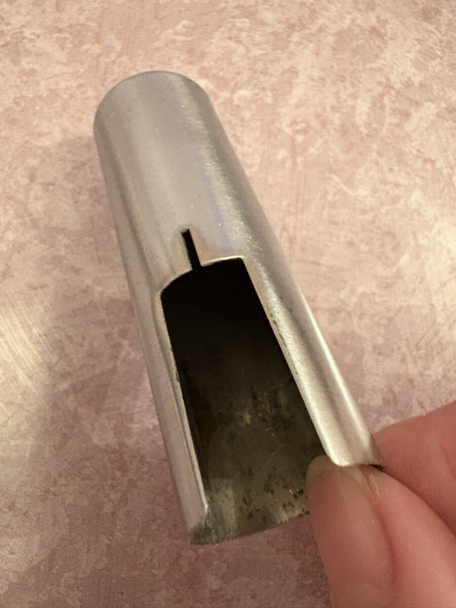 Berg Larsen テナーサックス メタルマウスピース 110 1& リガチャー& メタルキャップ ベルグラーセン_画像10