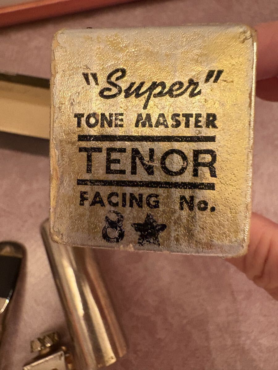 OTTO LINK Super Tone Master テナーサックス用マウスピース 8★&メーカー記載なしリガチャー&メタルキャップ オットーリンク 8☆ 8*_画像2