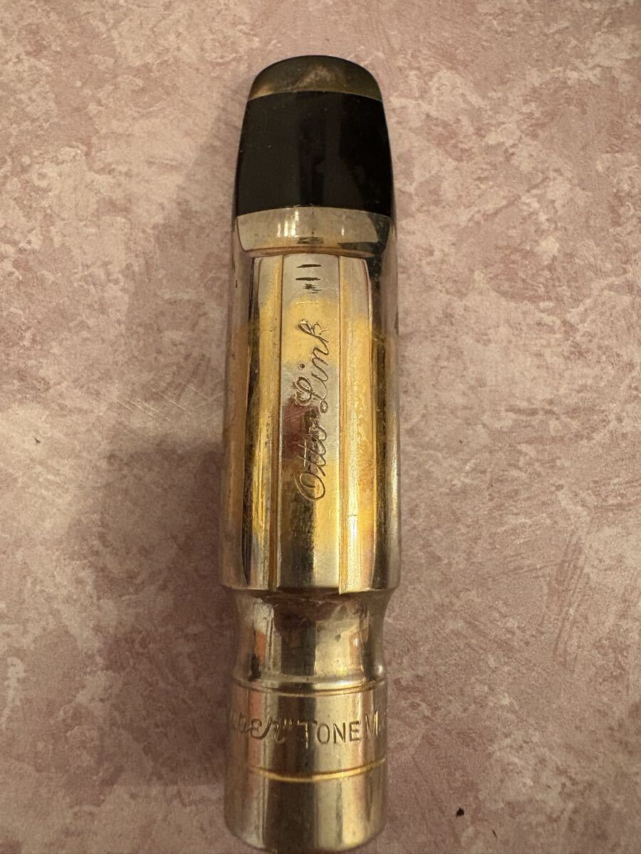 OTTO LINK Super Tone Master テナーサックス用マウスピース 8★&メーカー記載なしリガチャー&メタルキャップ オットーリンク 8☆ 8*_画像3