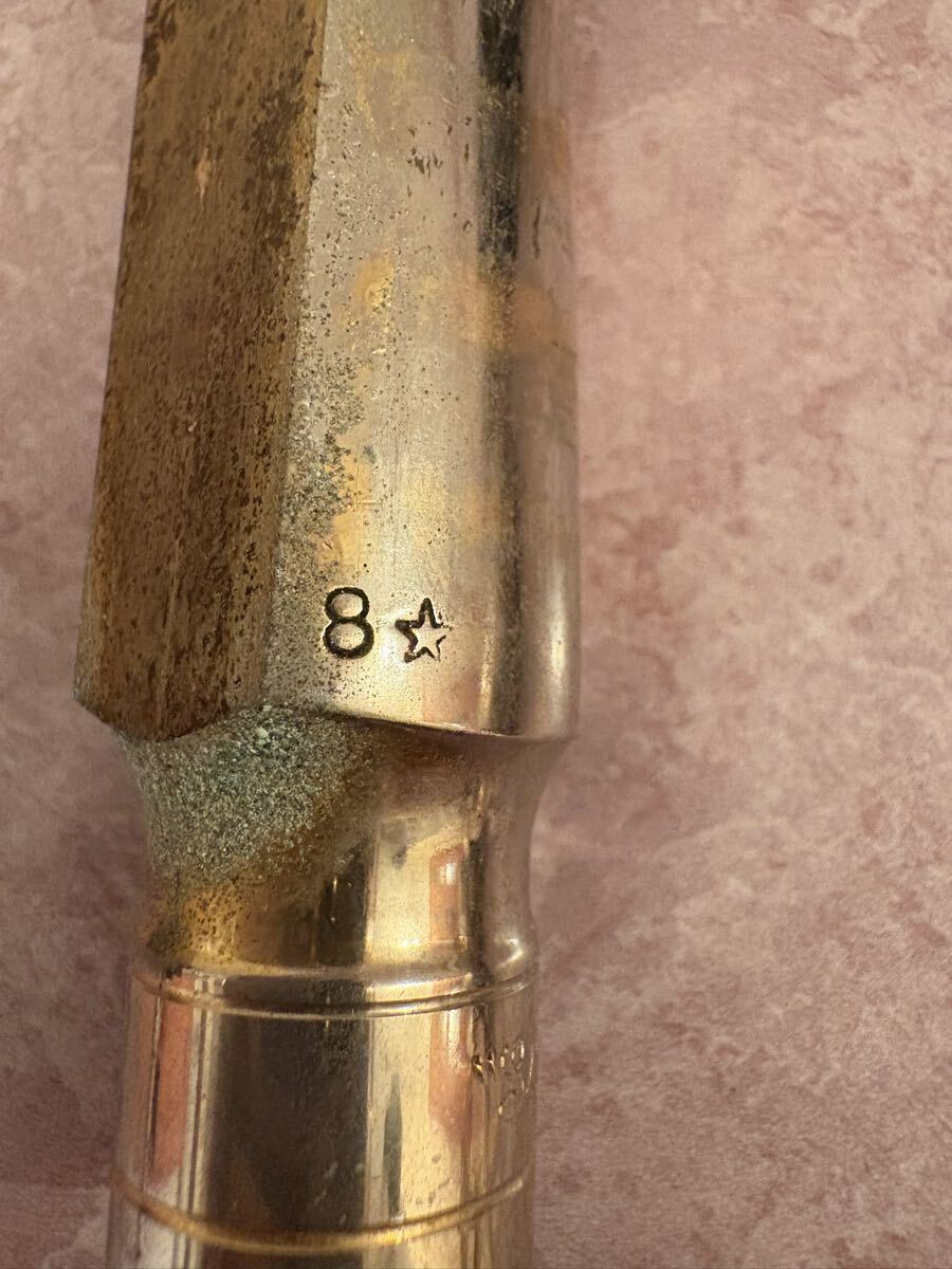 OTTO LINK Super Tone Master テナーサックス用マウスピース 8★&メーカー記載なしリガチャー&メタルキャップ オットーリンク 8☆ 8*_画像5