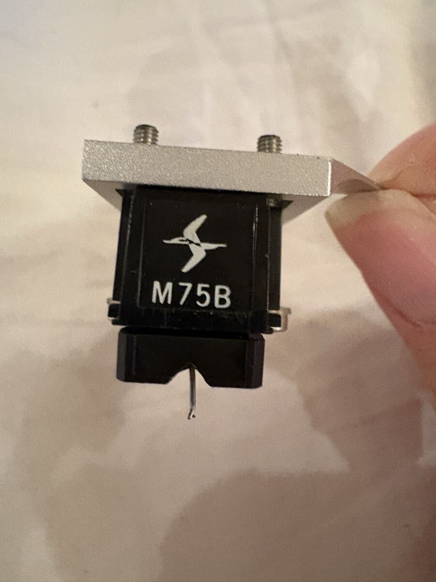 SHURE M75B カートリッジ 針折れ曲がり カモメマーク&YAMAHA YP-D51/YP-D71用 ヘッドシェル シュアー ヤマハ_画像1