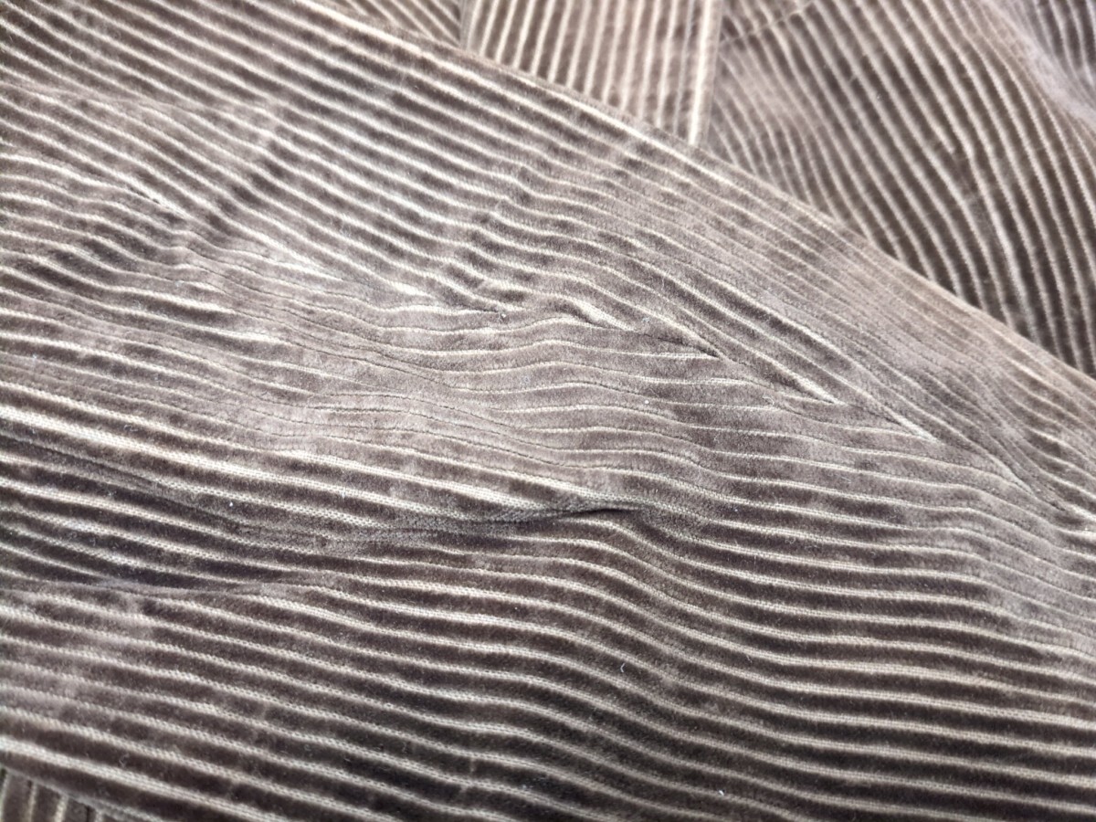 8. 90s niedieck brilliant velvet 日本製 ヴィンテージ コットン コーデュロイ テーラード ジャケット メンズ170 茶 y603_画像6