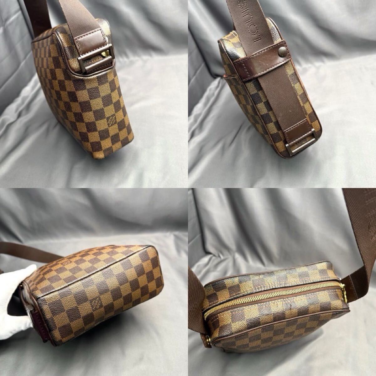 B133 LOUIS VUITTON ルイヴィトン ショルダーバッグ ダミエ オラフPM N41442 斜めがけバッグ シリアル MI0094 男女兼用_画像5
