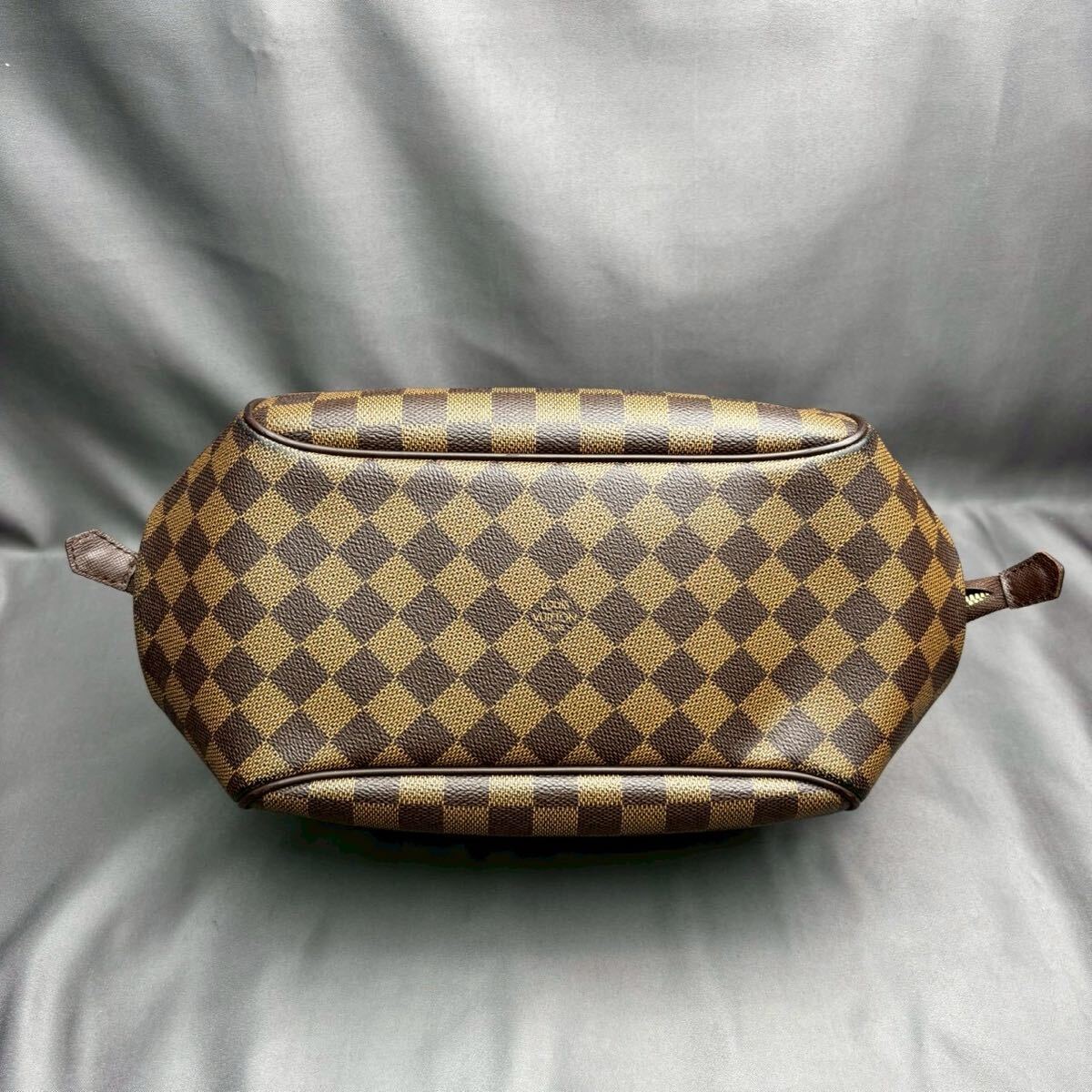 B085 ルイヴィトン LOUIS VUITTON べレム MM N51174 エベヌ ダミエキャンバス ハンドバッグ シリアルAR0015_画像7