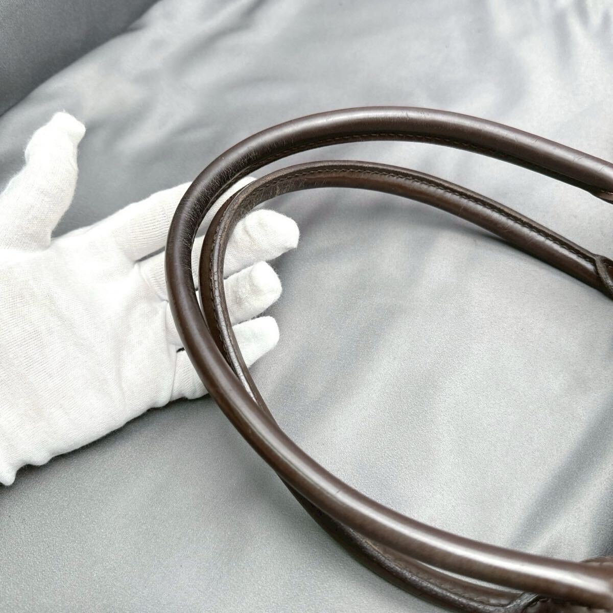 A418 ルイヴィトン LOUIS VUITTON ハンドバッグ N51181 サレヤGM ダミエ・キャンバス エベヌ シリアル SL3088_画像3