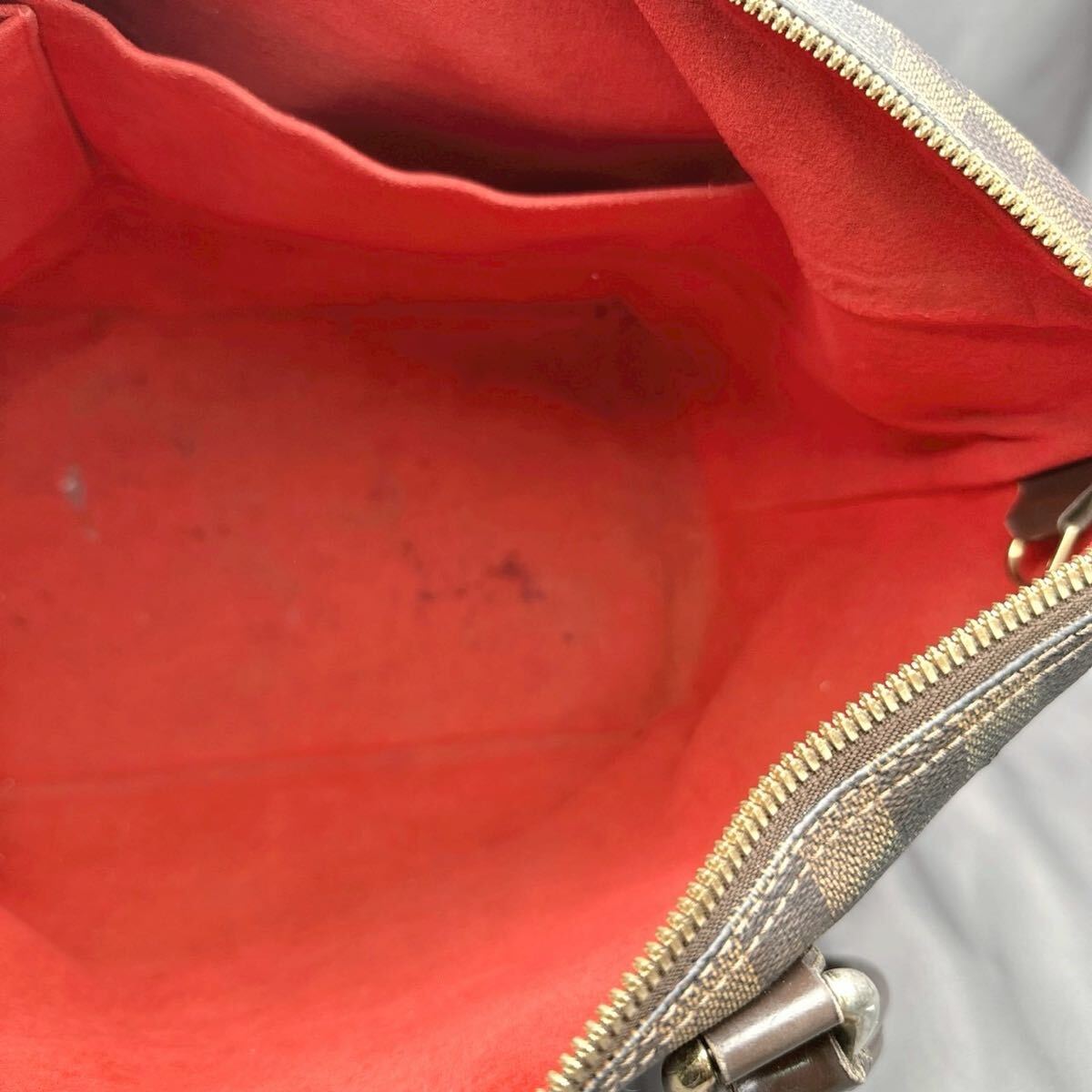 A418 ルイヴィトン LOUIS VUITTON ハンドバッグ N51181 サレヤGM ダミエ・キャンバス エベヌ シリアル SL3088_画像7