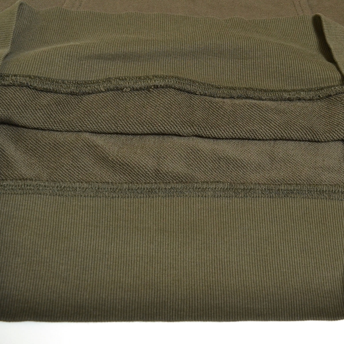 ◆566646 Nigel Cabourn ナイジェルケーボン ●スウェットシャツ ジャージクルーロールネックスウェットシャツ 80392120030 サイズS カーキ_画像4