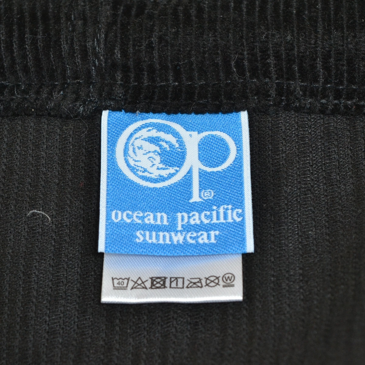 ●565877 ocean pacific オーシャンパシフィック OP ●ハーフパンツ コーデュロイベイカーパンツ サイズL メンズ ブラック_画像5