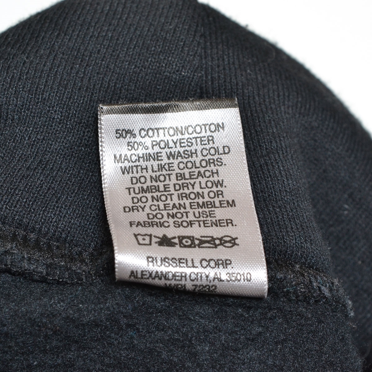 ●571003 RUSSELL ラッセル ●スウェットパーカー ロゴプリント 長袖 MIZZOU サイズL メンズ ブラック_画像6